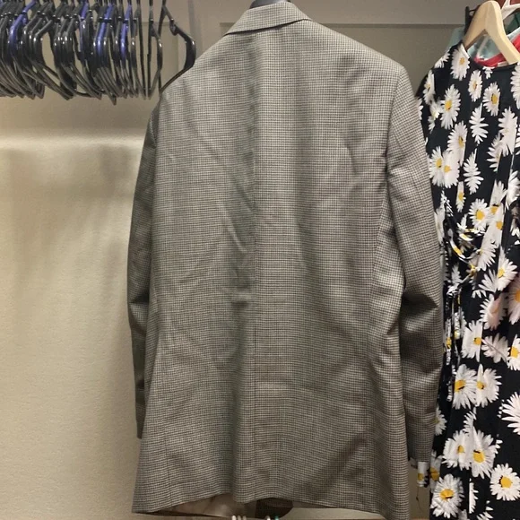 Men's Black White Suit Jacket Hugo Boss Made Exclusively for